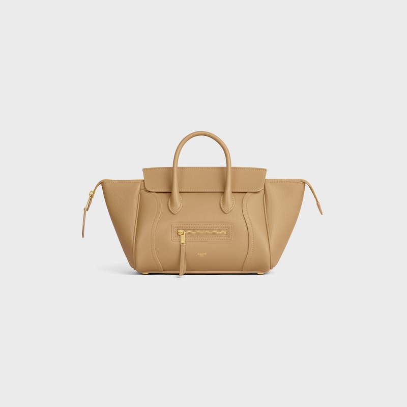 LITTLE LUGGAGE IN GRAINED CALFSKIN - SANDCASTLE - SHOULDER BAGS - 1 | CELINE