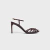 CELINE TRIOMPHE SANDAL IN LAMBSKIN - Deep Burgundy -  - 1 | CELINE