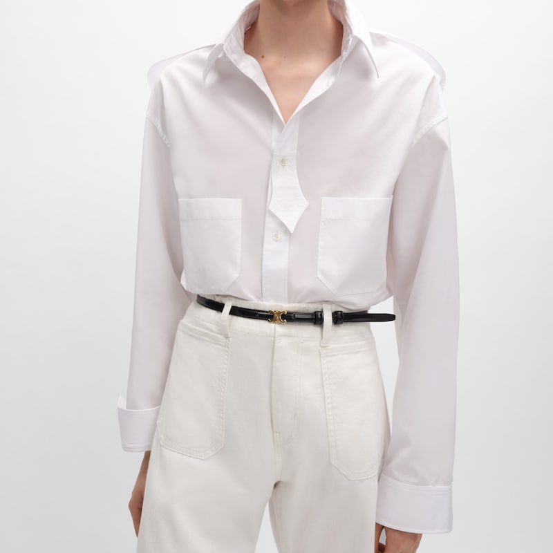 shirt IN COTTON POPLIN - WHITE -  - 1 | CELINE