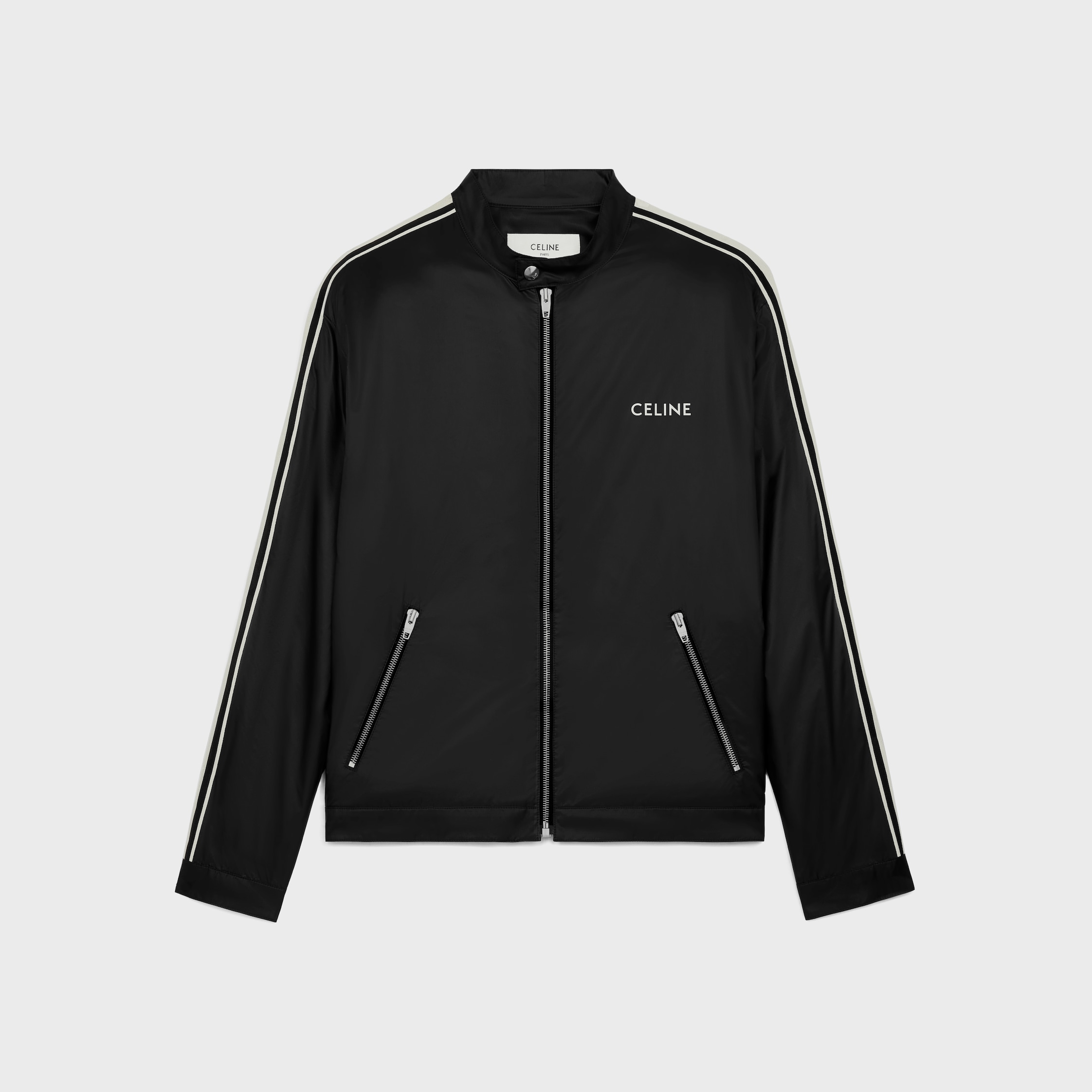 セリーヌ レザー ジャケット ブルゾン 白38 ホワイト ホワイト（白）系 CELINE(セリーヌ) レザージャケット(メンズ