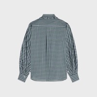 Lockeres Hemd AUS Tartan-Baumwollstoff - BLANC/VERT/JAUNE -  - 2 | CELINE