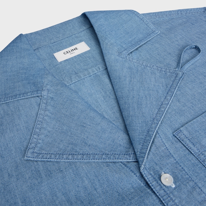 dress IN cotton denim - STONE BIO WASH -  - 1 | CELINE