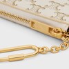 CELINE印花標誌印花零錢包 - 白色 - TRIOMPHE CANVAS標誌印花 - 4 | CELINE