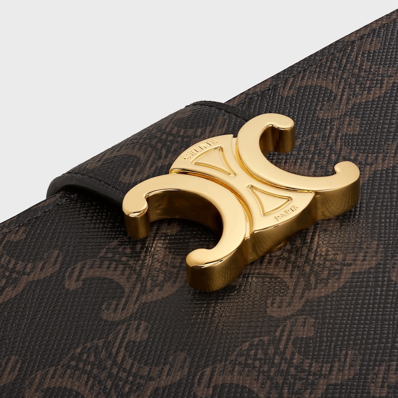 MEDIUM WALLET CELINE VICTOIRE in Triomphe Canvas - TAN - GIFT FINDER - 1 | CELINE