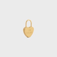 Celine Charms Heart Padlock in Brass with Gold Finish - GOLD -  - 2 | CELINE