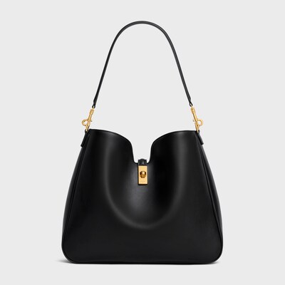 MEDIUM CAMILLE 16 SOFT BAG IN SMOOTH CALFSKIN - BLACK - CAMILLE - 4 | CELINE