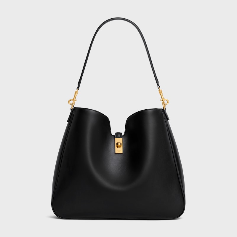 MEDIUM CAMILLE 16 SOFT BAG IN SMOOTH CALFSKIN - BLACK - MORE LINES - 1 | CELINE