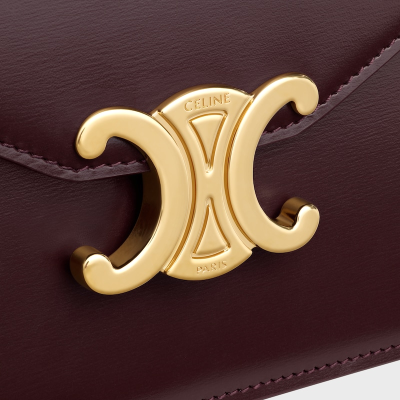 CARTERA CON CADENA MARGO DE PIEL DE BECERRO BRILLANTE - BURDEOS INTENSO - MÁS MODELOS - 1 | CELINE