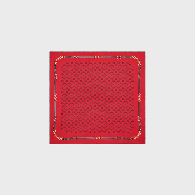 bandana twill soie héritage - MANDARINE/VANILLA -  - 1 | CELINE