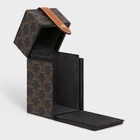 Estuche para 1 perfume de 200 ml de lona Triomphe y piel de becerro natural - TOSTADO - ACCESORIOS DE BELLEZA - 2 | CELINE