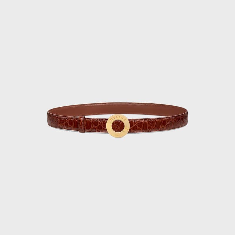 Wendbarer Riemen 25 mm AUS TAURILLONLEDER UND KALBSLEDER MIT KROKO-PR&Auml;GUNG -  -  - 1 | CELINE
