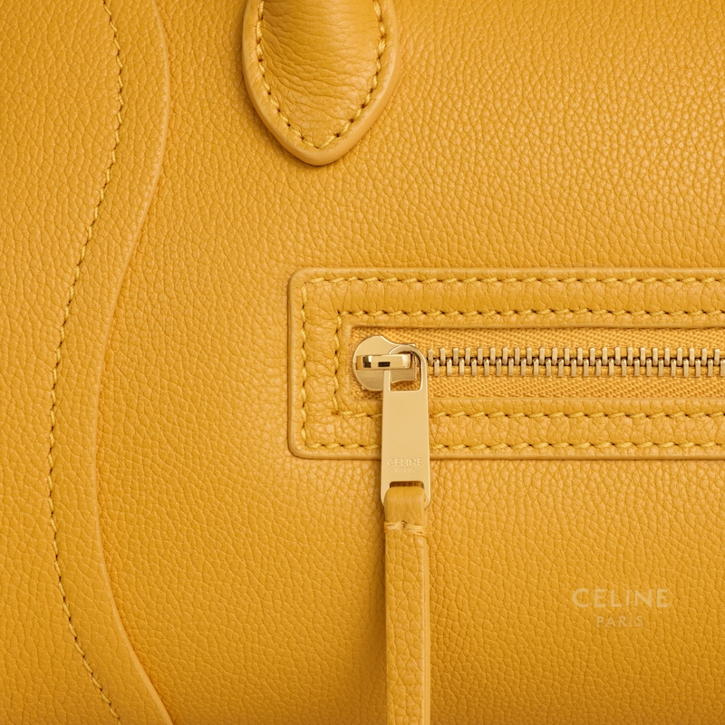 LITTLE LUGGAGE IN GRAINED CALFSKIN - MARIGOLD - SHOULDER BAGS - 1 | CELINE