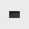 MEDIUM CARD HOLDER IN TRIOMPHE CANVAS AND CALFSKIN - BLACK - TRIOMPHE CANVAS - 3 | CELINE