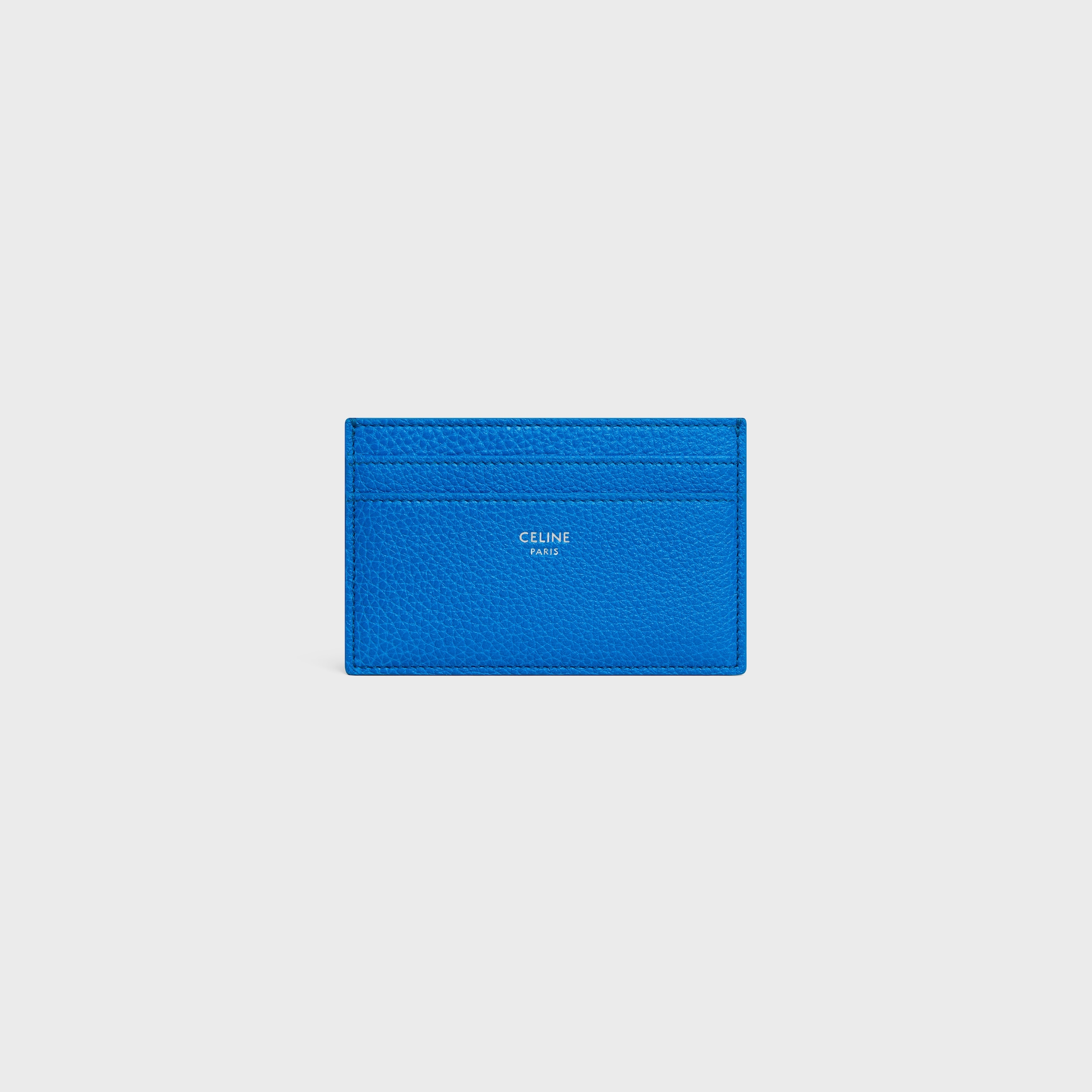 CARD HOLDER IN GRAINED CALFSKIN - ULTRA BLUE | CELINE