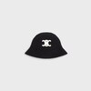Triomphe cloche beanie in cashmere - BLACK -  - 1 | CELINE