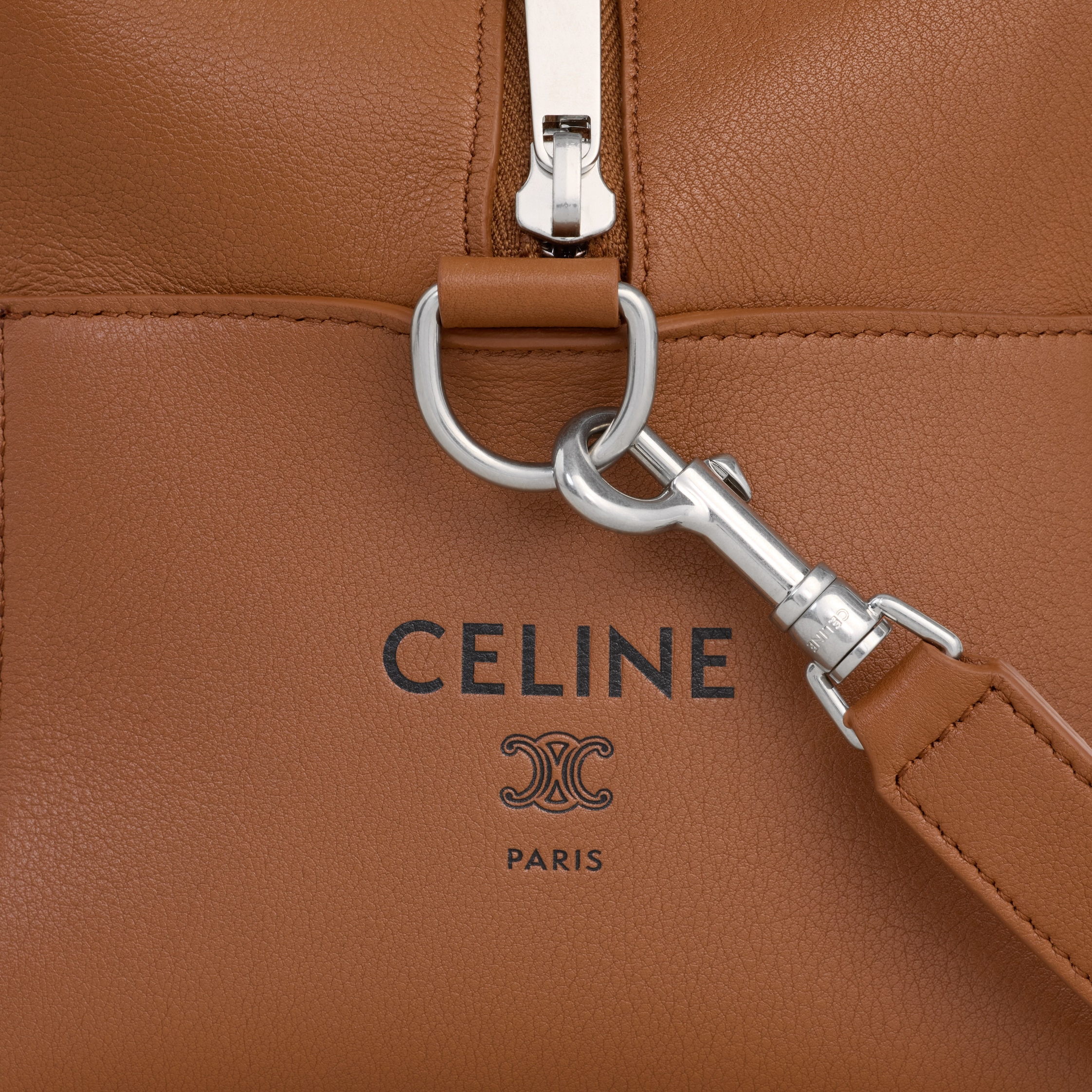 CROSSBODY BAG TAKE AWAY IN SMOOTH CALFSKIN - SOFT TAN / BLACK | CELINE