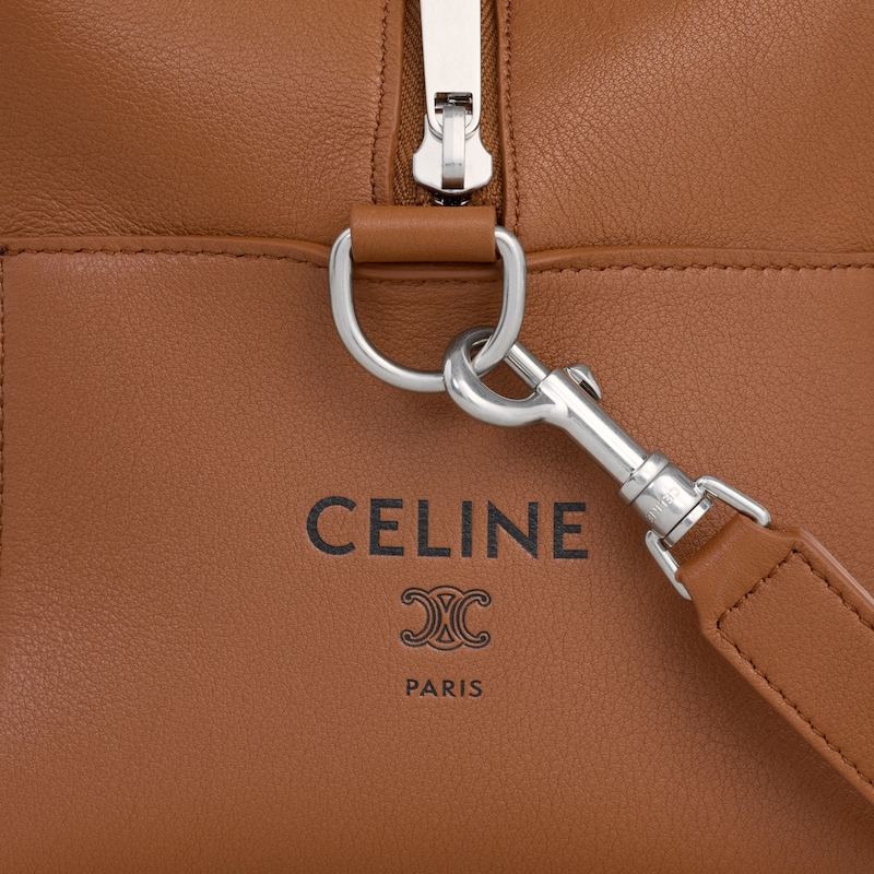 CROSSBODY BAG TAKE AWAY IN SMOOTH CALFSKIN - SOFT TAN / BLACK - NEW - 1 | CELINE