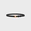 Small 18MM Triomphe Belt in Taurillon Leather - BLACK -  - 3 | CELINE