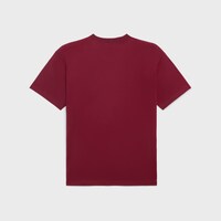 TRIOMPHE棉质平纹针织宽松T恤 - 复古酒红色/淡褐色 -  - 2 | CELINE