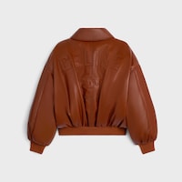 bomber jacket IN soft lambskin - COGNAC -  - 2 | CELINE
