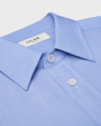 chemise classique popeline de coton - BLEU -  - 2 | CELINE