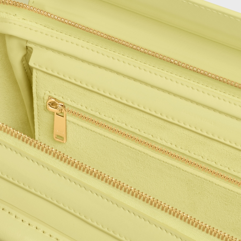 LITTLE LUGGAGE IN SUPPLE SHINY LAMBSKIN - CITRUS - CROSS-BODY BAGS - 1 | CELINE