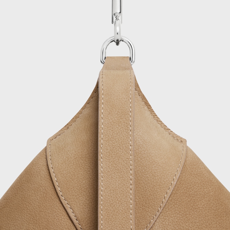 Large Romy IN NUBUCK CALFSKIN - BROWN SEPIA - BUSINESS AND TRAVEL BAGS - 1 | CELINE