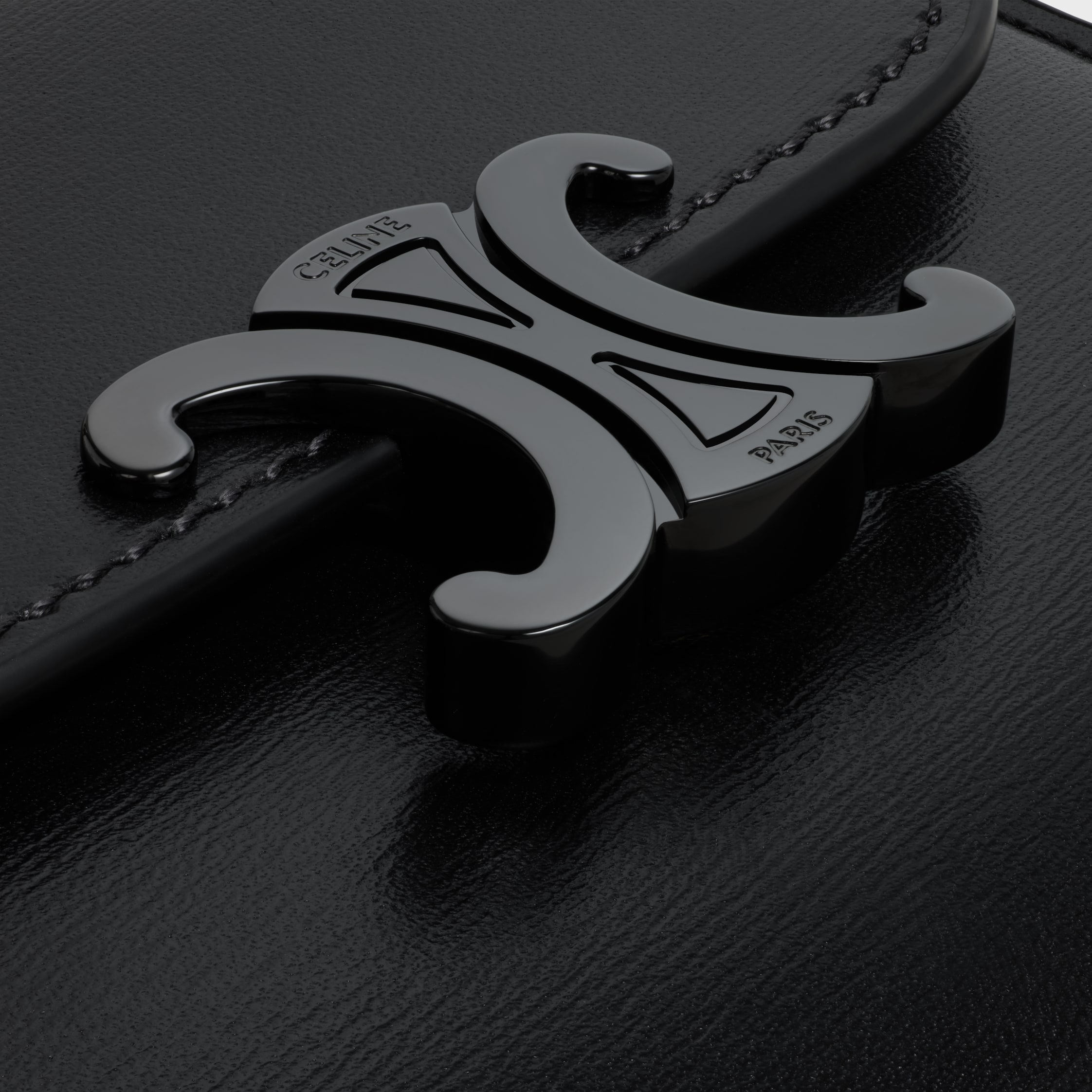 スモール フラップウォレット トリオンフ / シャイニーカーフスキン