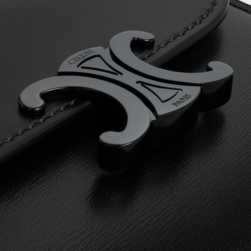 Small Flap Wallet TRIOMPHE IN Shiny calfskin - BLACK - CELINE Popular Items Selection - 1 | CELINE