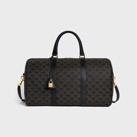 Medium Travel Bag IN Triomphe Canvas AND calfskin - BLACK - TRAVEL - 1 | CELINE