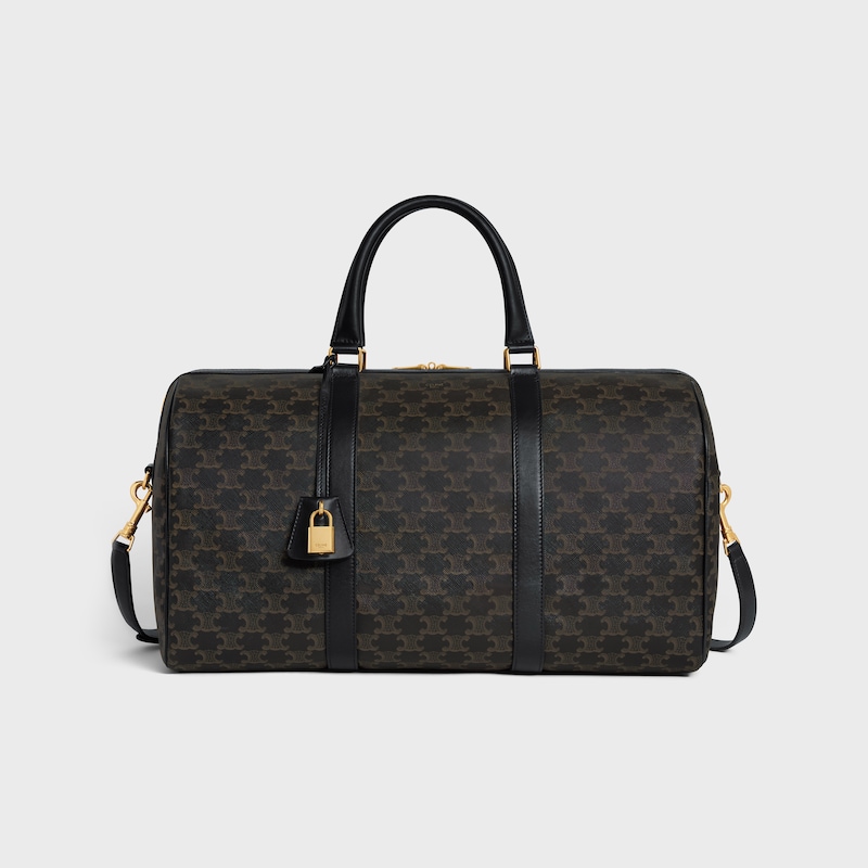 Mittelgro&szlig;e Reisetasche AUS Triomphe Canvas UND Kalbsleder - SCHWARZ - REISEN - 1 | CELINE