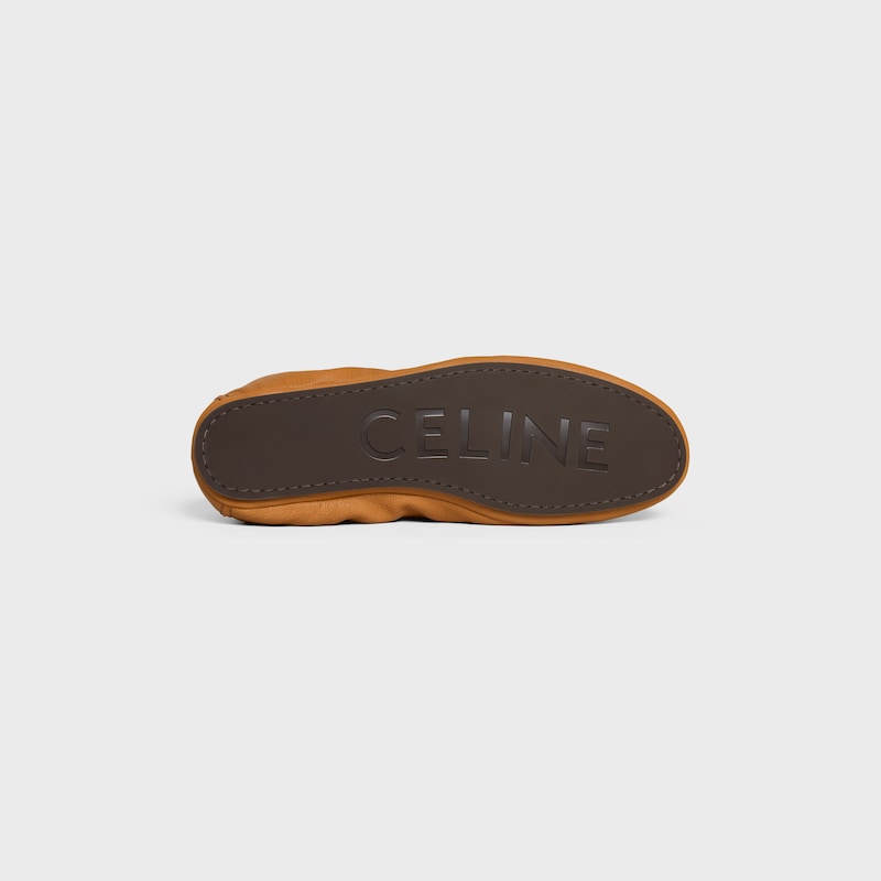 ADAM LOAFER WITH TRIOMPHE IN GOATSKIN - SAHARA -  - 1 | CELINE