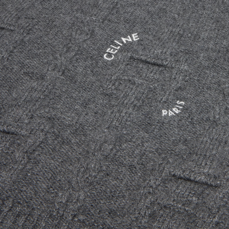 crewneck sweater IN chains cashmere - ANTHRACITE -  - 1 | CELINE