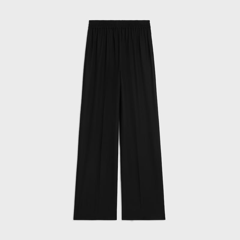 trousers IN light wool cloth - BLACK -  - 1 | CELINE