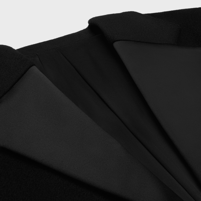 tux coat IN cashmere - BLACK -  - 1 | CELINE