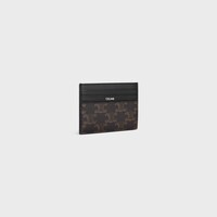 LARGE CARD HOLDER IN TRIOMPHE CANVAS AND CALFSKIN - BLACK - SMALL GIFTS - 2 | CELINE