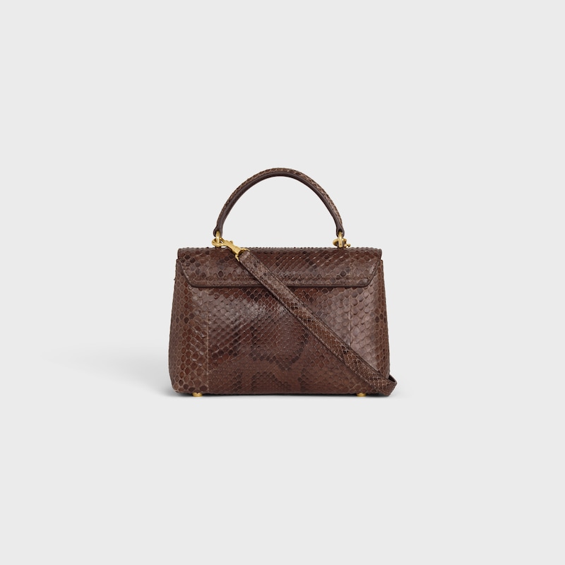 TEEN NINO BAG IN PYTHON - HICKORY - CROSS-BODY BAGS - 1 | CELINE
