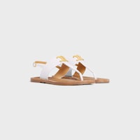 SANDALIA DE PLAYA CELINE LYMPIA DE PIEL DE BECERRO - BLANCO -  - 2 | CELINE