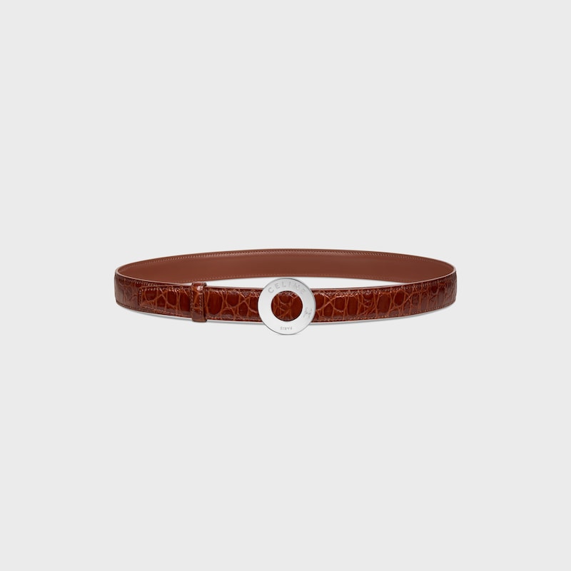 Wendbarer Riemen 25 mm AUS TAURILLONLEDER UND KALBSLEDER MIT KROKO-PR&Auml;GUNG -  -  - 1 | CELINE