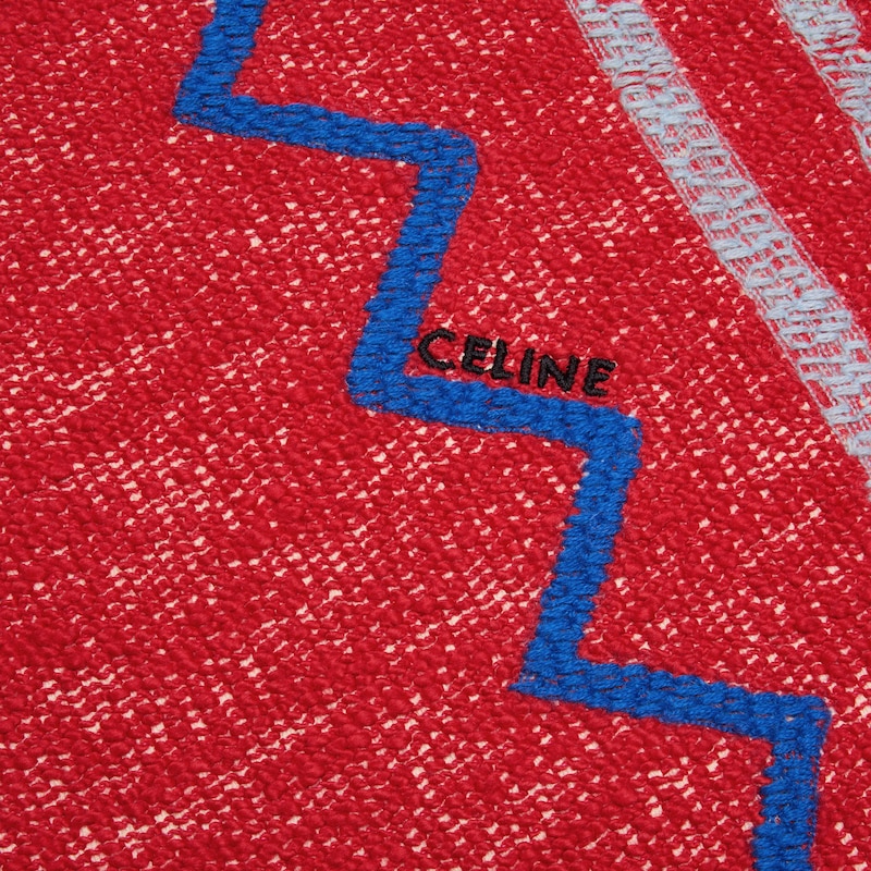 fouta in cotone con ricamo - &Eacute;CRU / ROSSO / BLU -  - 1 | CELINE