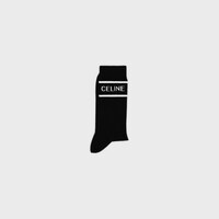 CELINE 양말 - 스트라이프 코튼 - 블랙 -  - 1 | CELINE
