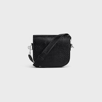 SMALL BESACE STRAP TRIOMPHE IN PYTHON - BLACK - BELT BAGS AND MINI BAGS - 2 | CELINE