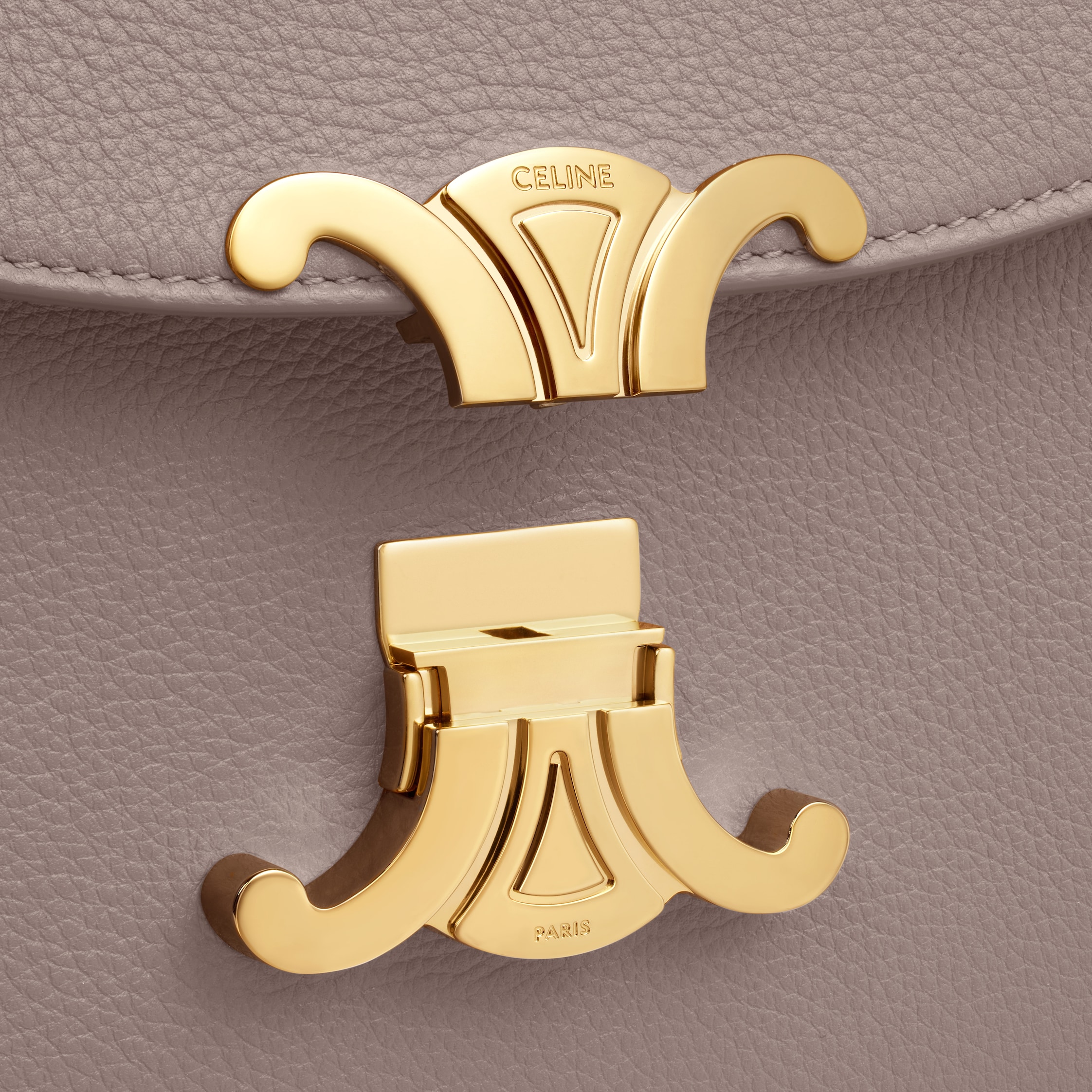 MEDIUM NINO BAG IN SUPPLE GRAINED CALFSKIN - PEBBLE | CELINE