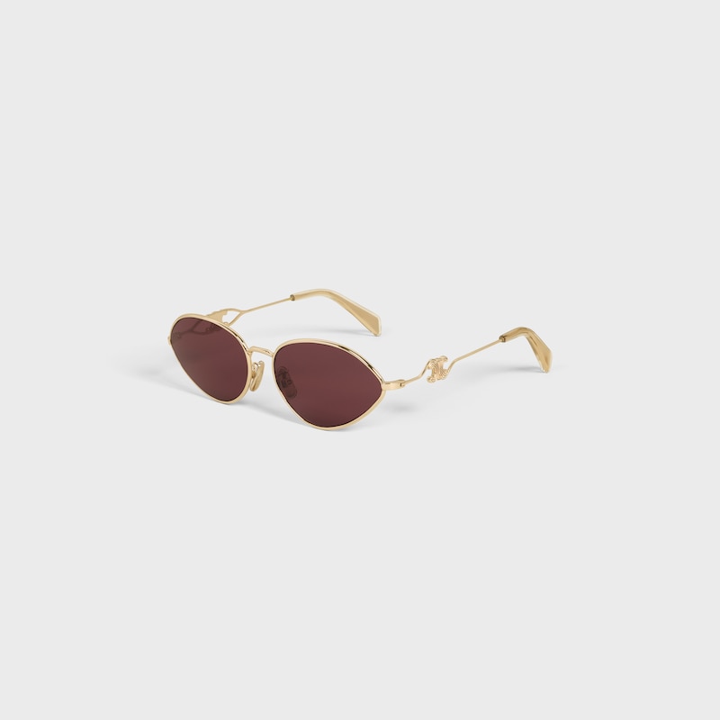Wire 01 sunglasses in Metal - Rose Gold / Purple -  - 1 | CELINE
