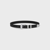 MEDIUM MARCO BELT WITH STRASS in VINTAGE CALFSKIN - BLACK -  - 1 | CELINE