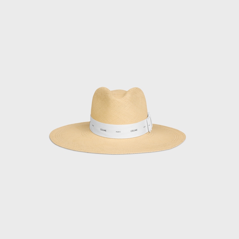 panama hat IN straw - NATURAL / WHITE -  - 1 | CELINE