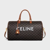 Medium Travel Bag IN Triomphe Canvas with Celine Print - TAN - TRIOMPHE CANVAS - 1 | CELINE