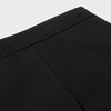trapeze mini skirt in double faced wool twill - BLACK -  - 3 | CELINE