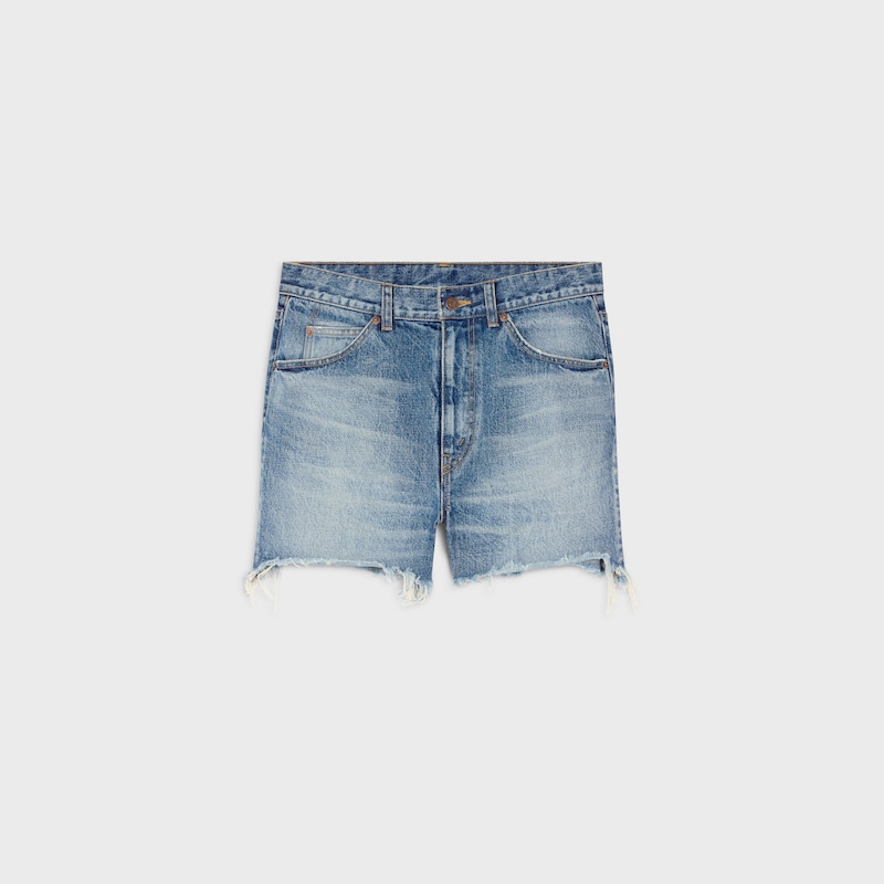 shorts 003 IN cotton denim - VIVIENNE GLASS -  - 1 | CELINE