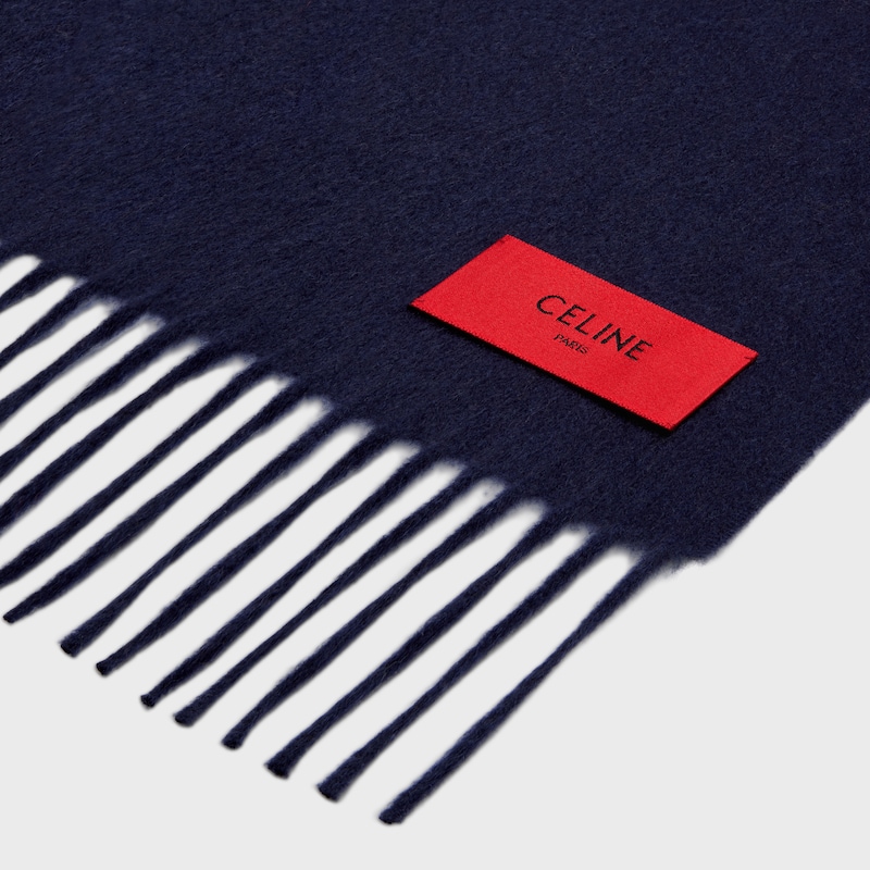 30x180cm流苏围巾 - 海军蓝 -  - 1 | CELINE